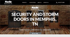 Desktop Screenshot of maclinsecuritydoor.com